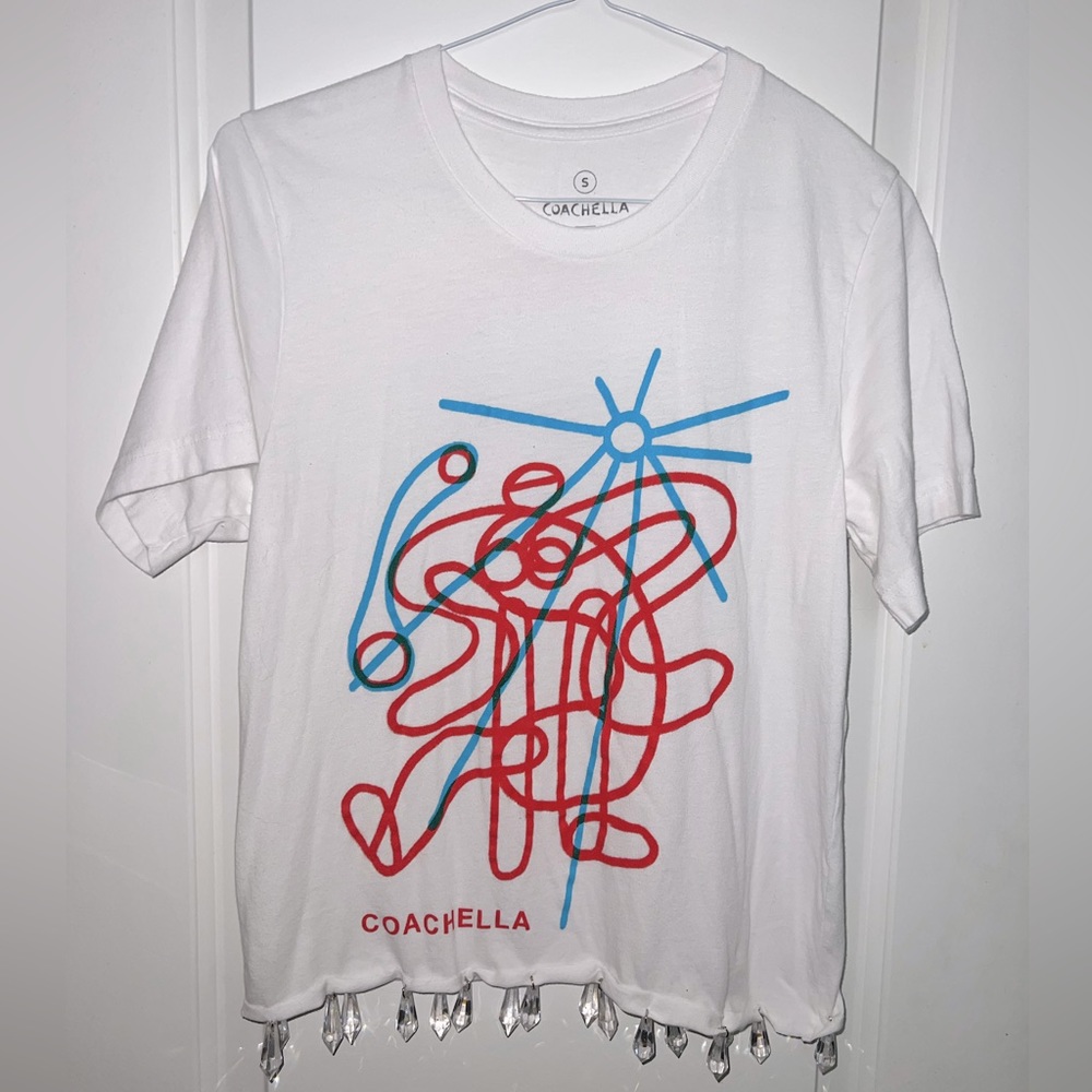CUSTOM Coachella 2022 Music Festival Abstract Sundance T-Shirt SMALL Official